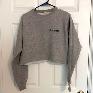 Brandy Melville Cropped Crewneck